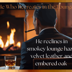 He Who Recreates in the Lounge